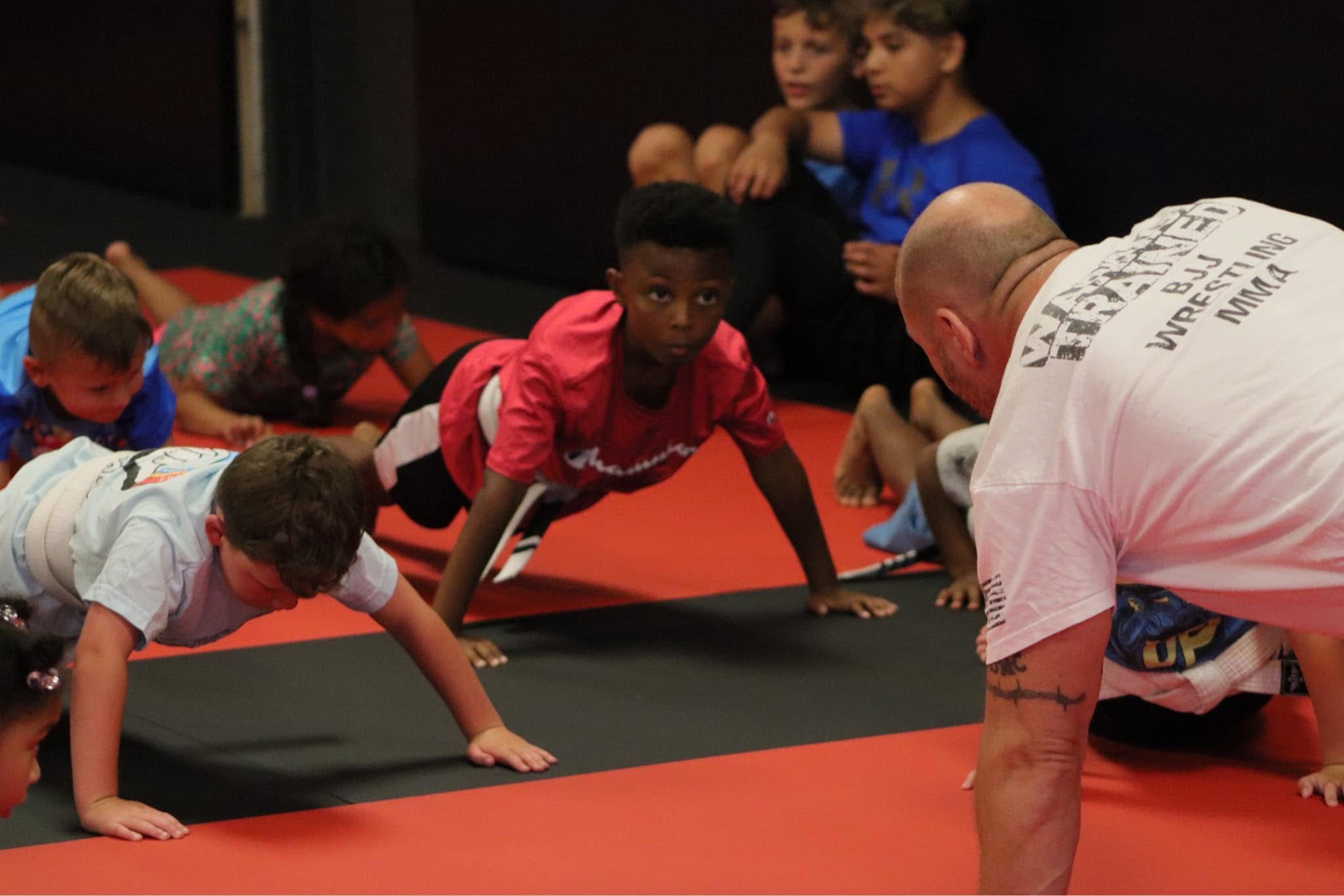 Kids BJJ class at Warrior Academy Kennesaw